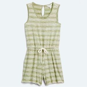 Market & Spruce Green Striped Romper